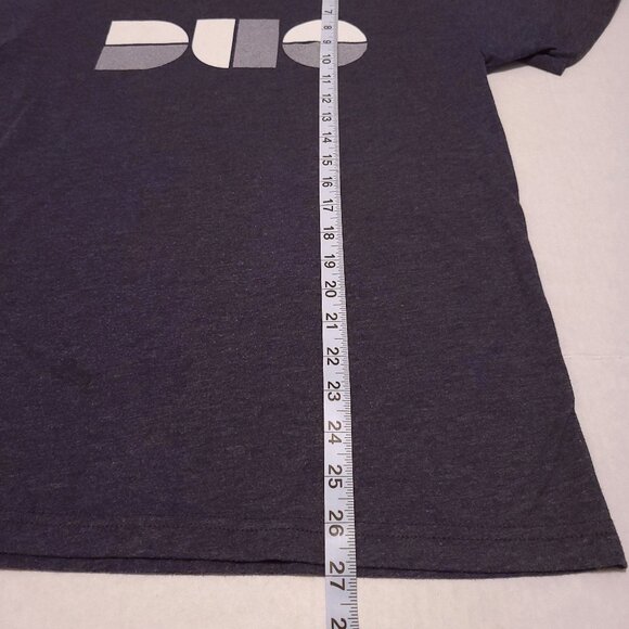 Next Level "DUO" Logo Tee Shirt - Heather Charcoal - Size M - Picture 8 of 10